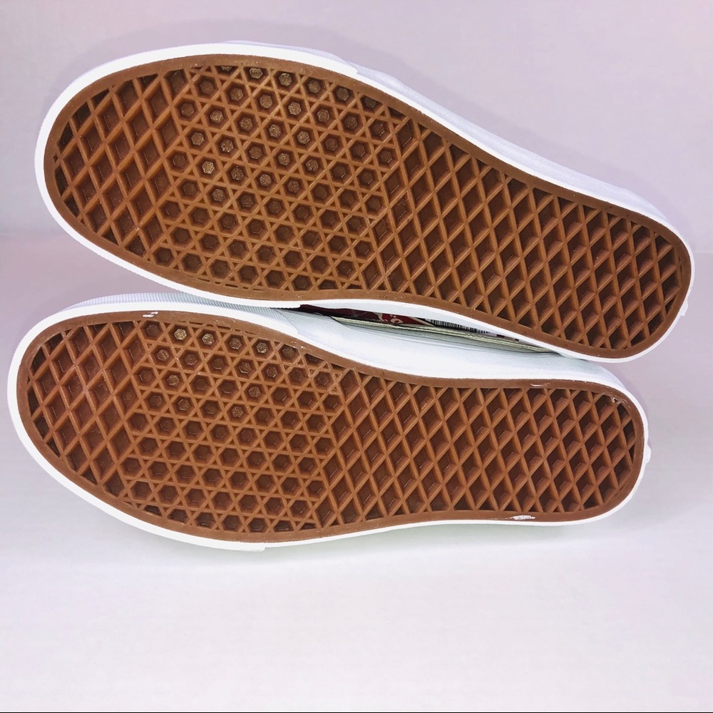 VANS SK8 Low Leather True White & Gold Sneakers - Picture 7 of 10
